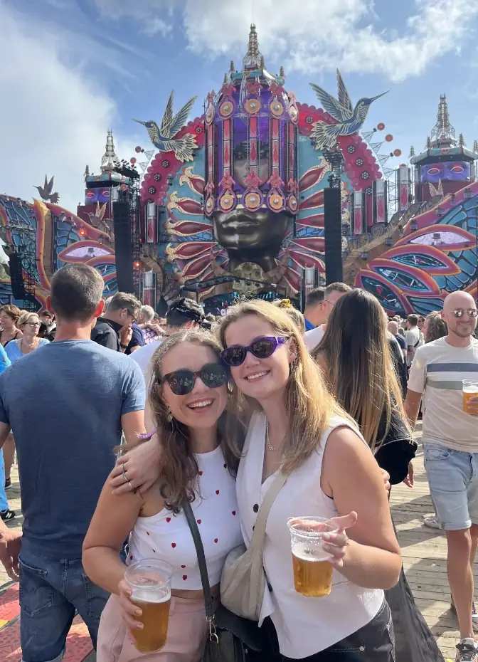 Isabelle op een festival